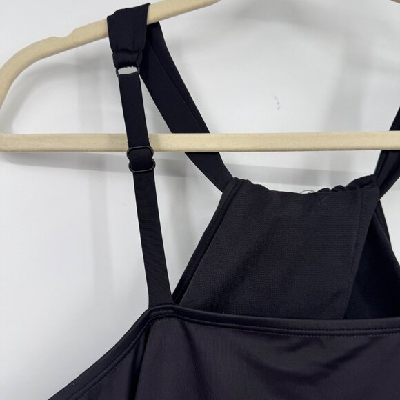 Embrace Your Curves Women's Plus Keyhole Front One Piece Black Swimsuit bathing - Picture 8 of 11